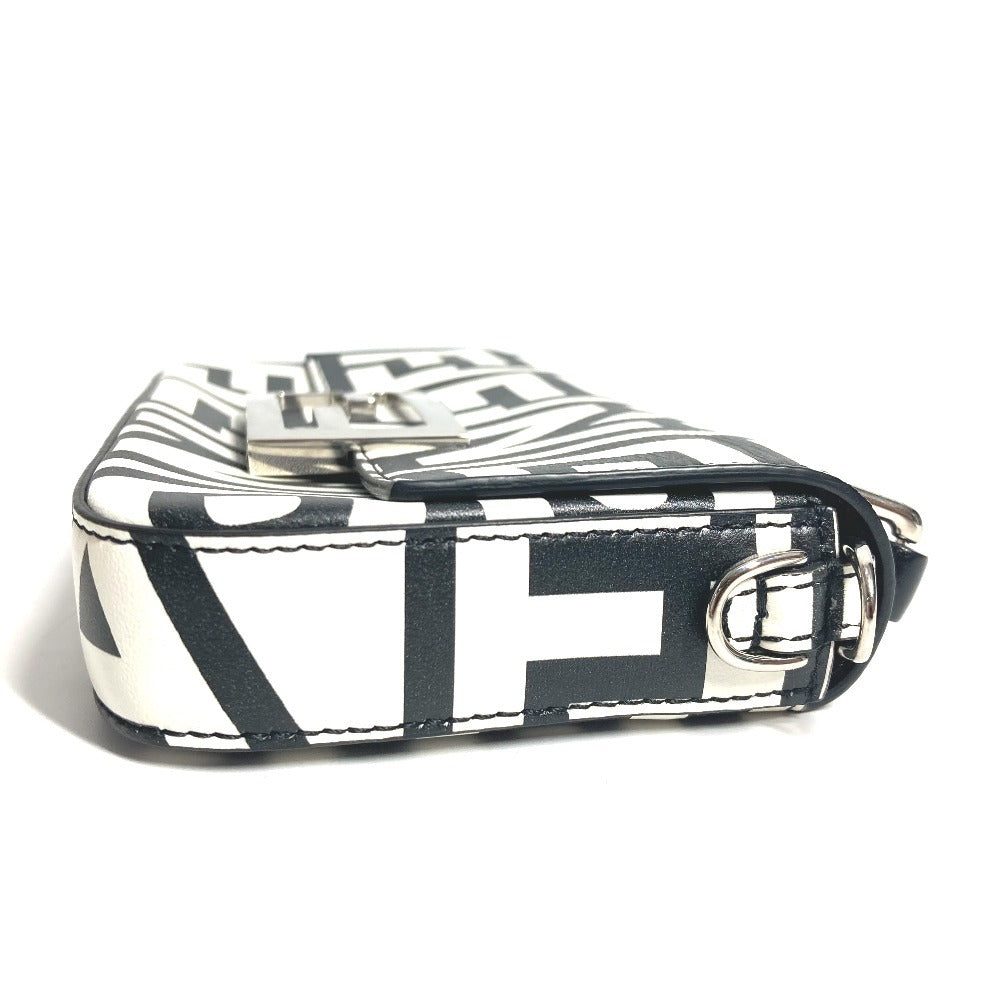 FENDI Handbag 7AS142 leather black Marc Jacobs collaboration Baguette Phone Pouch