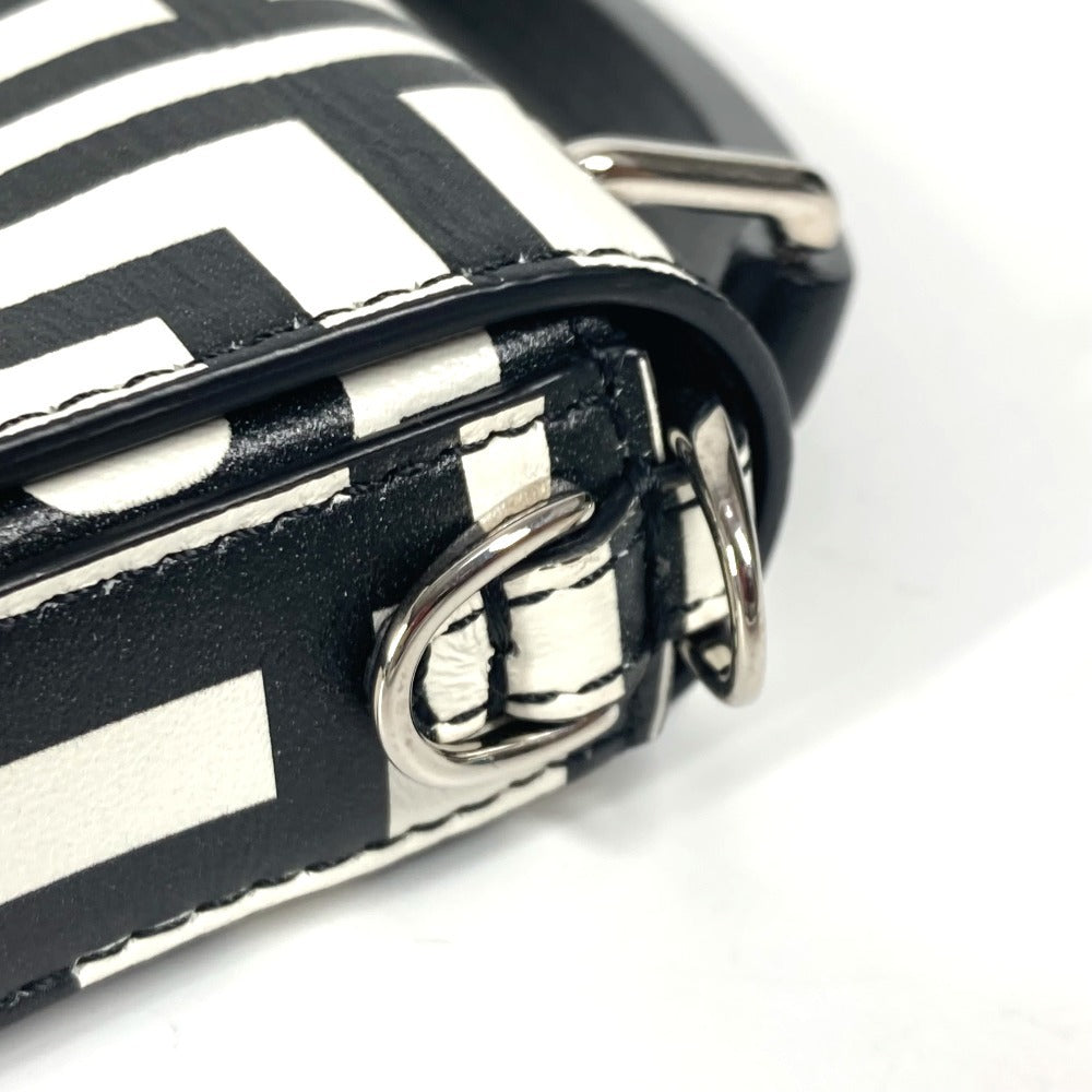 FENDI Handbag 7AS142 leather black Marc Jacobs collaboration Baguette Phone Pouch