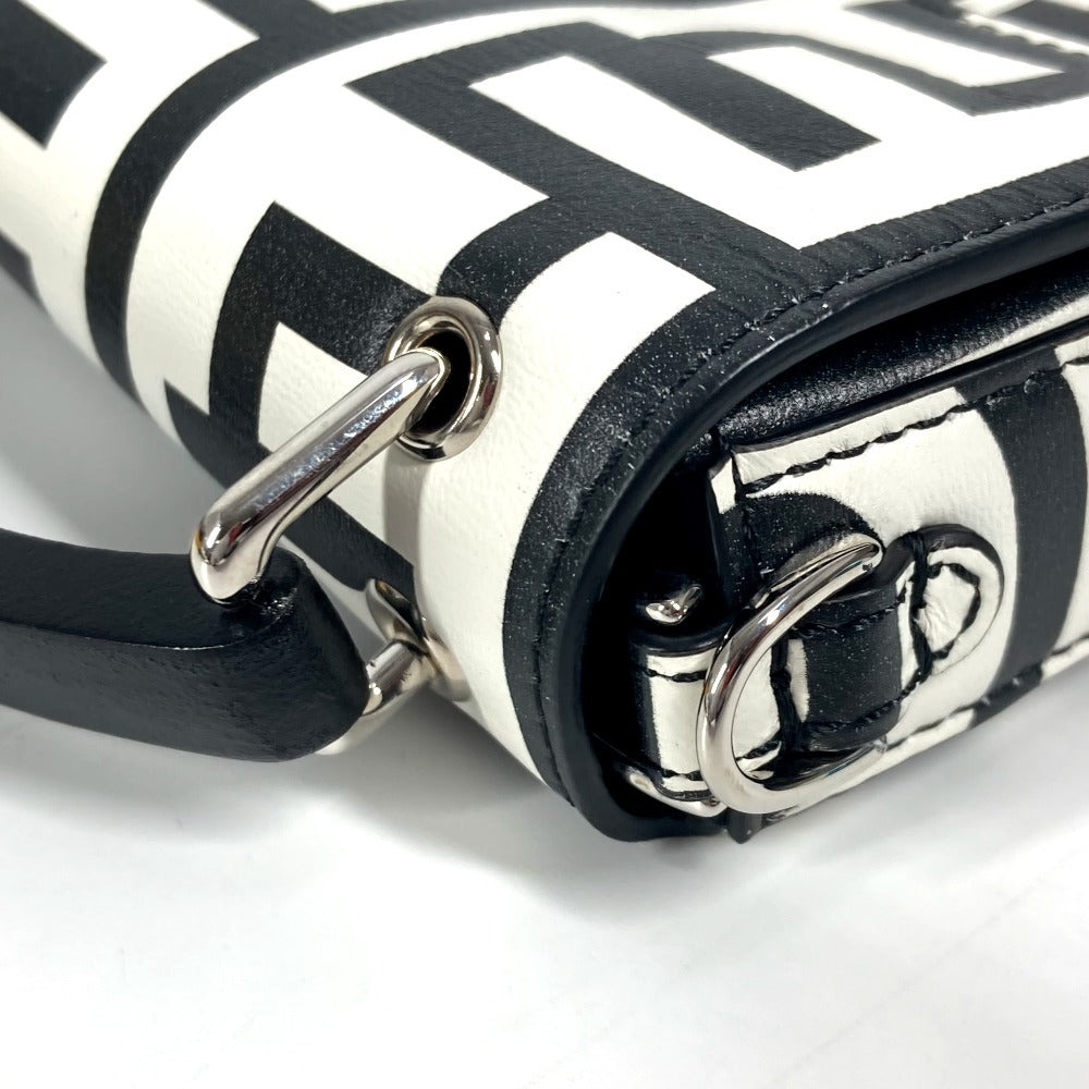 FENDI Handbag 7AS142 leather black Marc Jacobs collaboration Baguette Phone Pouch