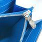 LOUIS VUITTON Long Wallet Purse M60528 Epi Leather blue Epi Portefeuille Sara