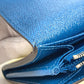 LOUIS VUITTON Long Wallet Purse M60528 Epi Leather blue Epi Portefeuille Sara