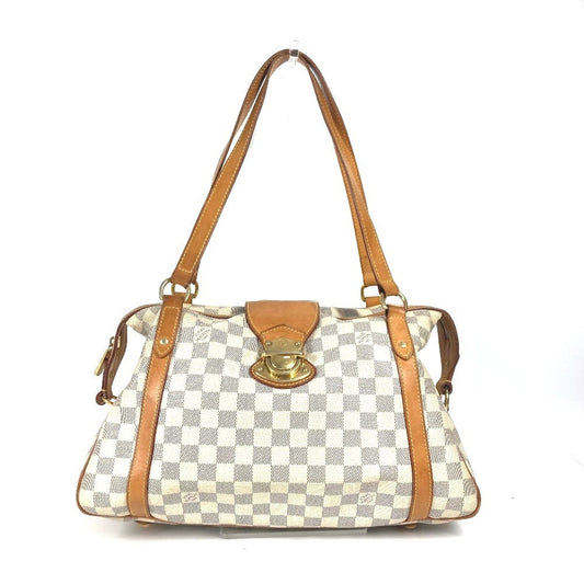 LOUIS VUITTON Shoulder Bag N42220 Damier Azur Canvas white Damier Azur Stresa PM Women Used Authentic