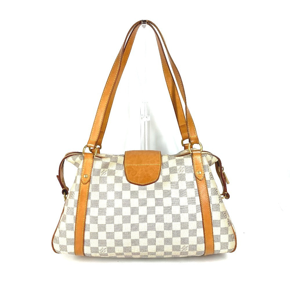 LOUIS VUITTON Shoulder Bag N42220 Damier Azur Canvas white Damier Azur Stresa PM Women Used Authentic