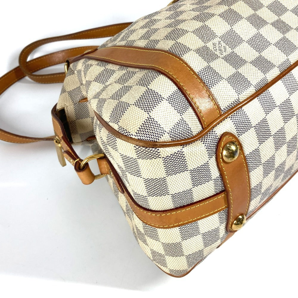 LOUIS VUITTON Shoulder Bag N42220 Damier Azur Canvas white Damier Azur Stresa PM Women Used Authentic