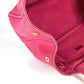 PRADA Tote Bag 1BG642 canvas pink Canapa logo M Women Used Authentic