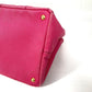 PRADA Tote Bag 1BG642 canvas pink Canapa logo M Women Used Authentic