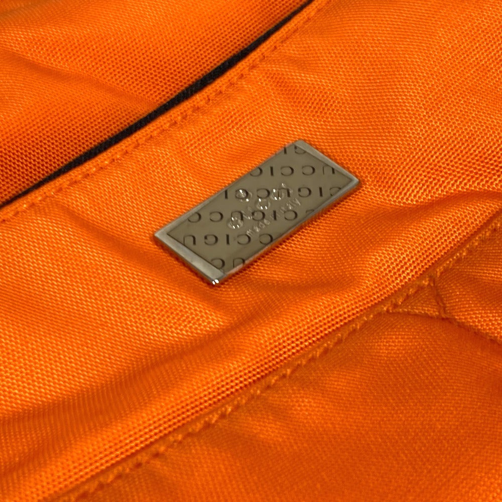 GUCCI Shoulder Bag 019�E0312 Nylon canvas, leather Orange logo unisex(Unisex) Used Authentic