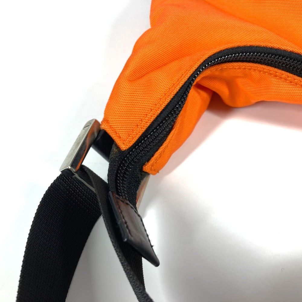 GUCCI Shoulder Bag 019�E0312 Nylon canvas, leather Orange logo unisex(Unisex) Used Authentic