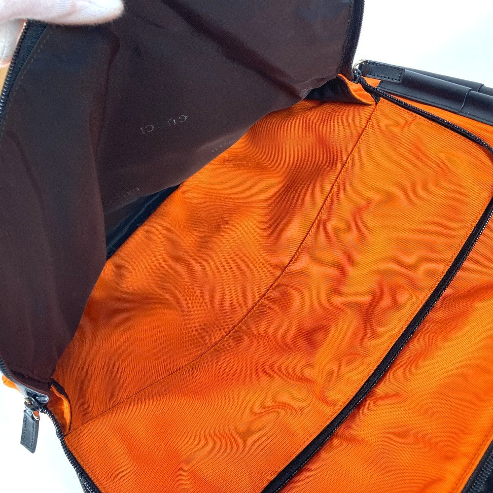 GUCCI Shoulder Bag 019�E0312 Nylon canvas, leather Orange logo unisex(Unisex) Used Authentic