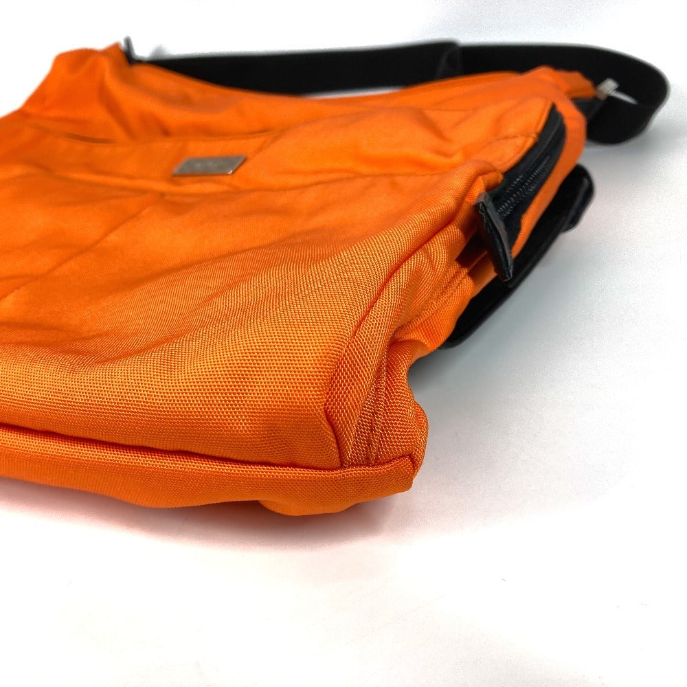GUCCI Shoulder Bag 019�E0312 Nylon canvas, leather Orange logo unisex(Unisex) Used Authentic