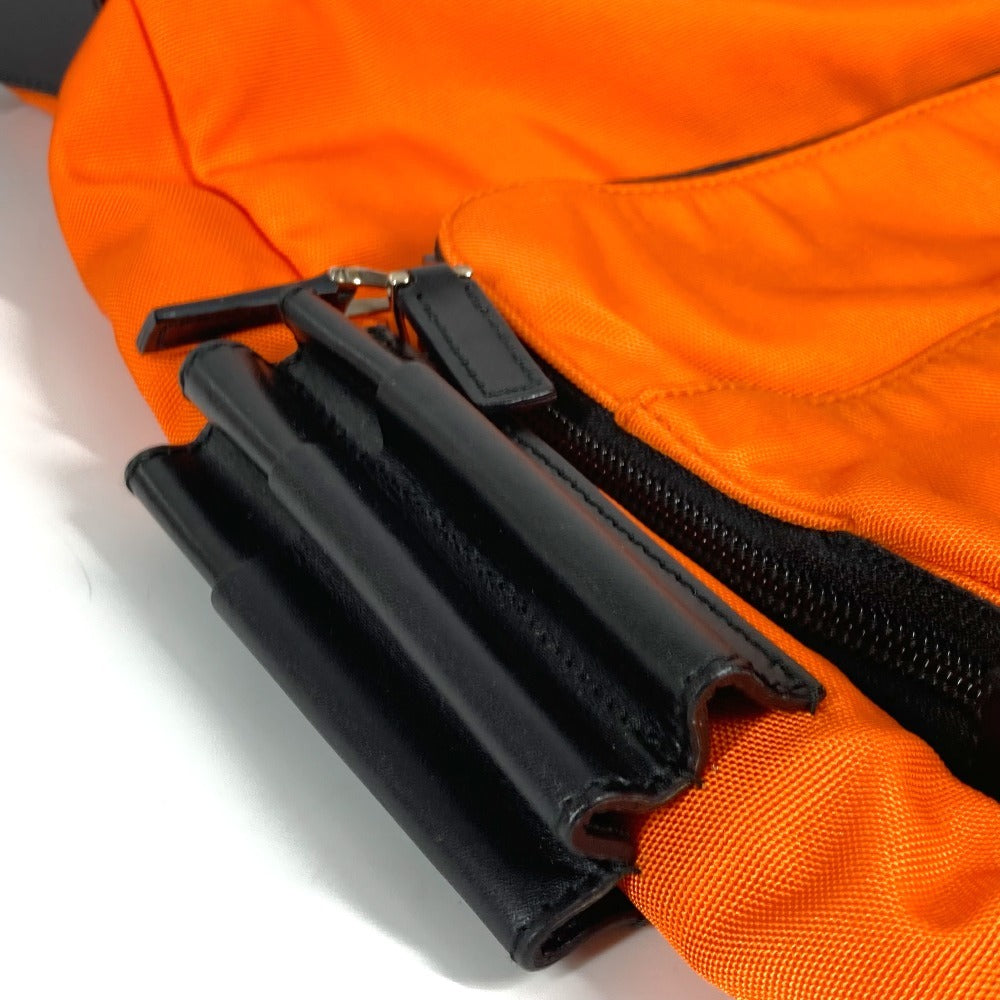 GUCCI Shoulder Bag 019�E0312 Nylon canvas, leather Orange logo unisex(Unisex) Used Authentic