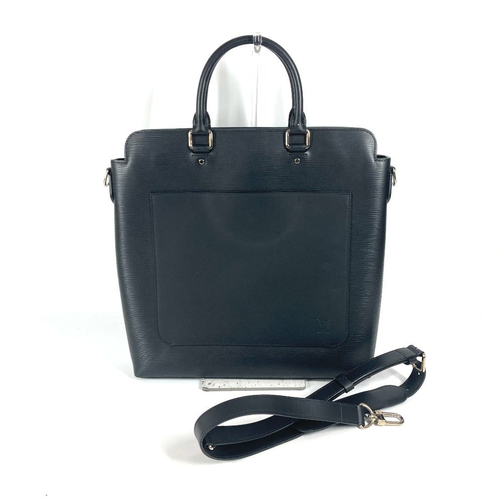 LOUIS VUITTON Business bag M58847 Epi Leather black Epi Brooks Tote mens Used Authentic