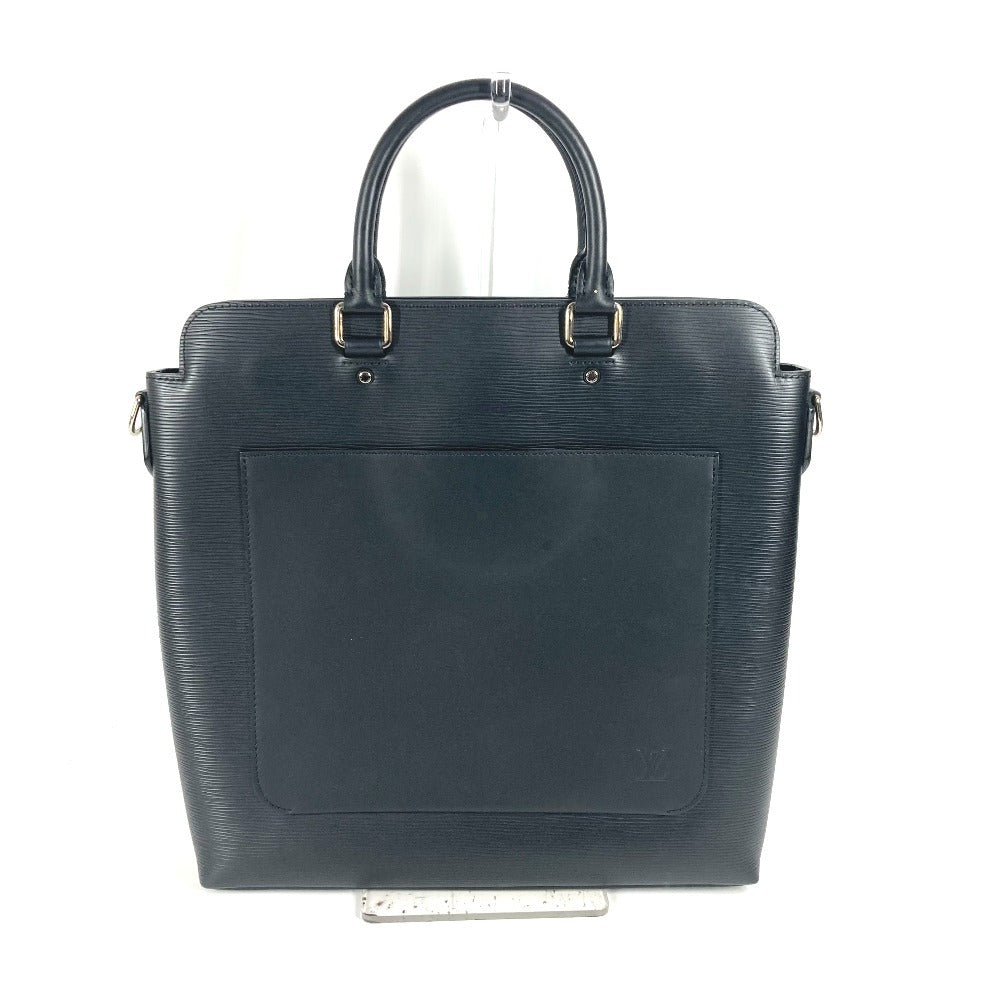 LOUIS VUITTON Business bag M58847 Epi Leather black Epi Brooks Tote mens Used Authentic