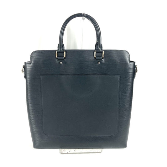 LOUIS VUITTON Business bag M58847 Epi Leather black Epi Brooks Tote mens Used Authentic
