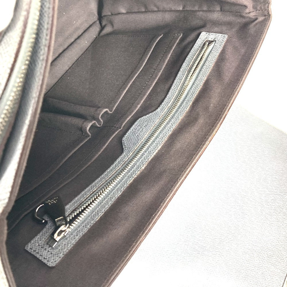 LOUIS VUITTON Business bag ‚l32638 Taiga Leather gray Taiga Vasiri GM mens Used Authentic