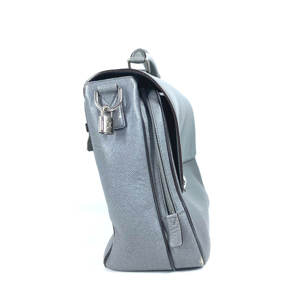 LOUIS VUITTON Business bag ‚l32638 Taiga Leather gray Taiga Vasiri GM mens Used Authentic