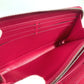 LOUIS VUITTON Long Wallet Purse M62580 Epi Leather pink Epi Zippy wallet Women Used Authentic