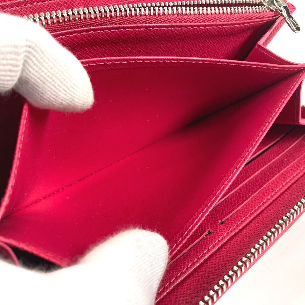 LOUIS VUITTON Long Wallet Purse M62580 Epi Leather pink Epi Zippy wallet Women Used Authentic