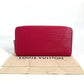 LOUIS VUITTON Long Wallet Purse M62580 Epi Leather pink Epi Zippy wallet Women Used Authentic