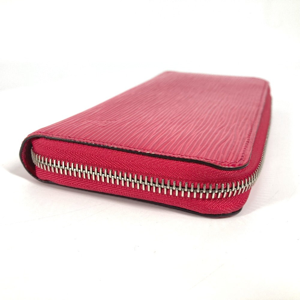 LOUIS VUITTON Long Wallet Purse M62580 Epi Leather pink Epi Zippy wallet Women Used Authentic