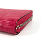 LOUIS VUITTON Long Wallet Purse M62580 Epi Leather pink Epi Zippy wallet Women Used Authentic