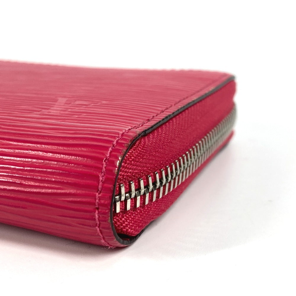 LOUIS VUITTON Long Wallet Purse M62580 Epi Leather pink Epi Zippy wallet Women Used Authentic