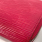 LOUIS VUITTON Long Wallet Purse M62580 Epi Leather pink Epi Zippy wallet Women Used Authentic
