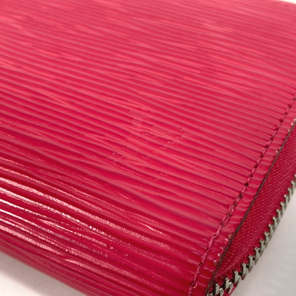 LOUIS VUITTON Long Wallet Purse M62580 Epi Leather pink Epi Zippy wallet Women Used Authentic