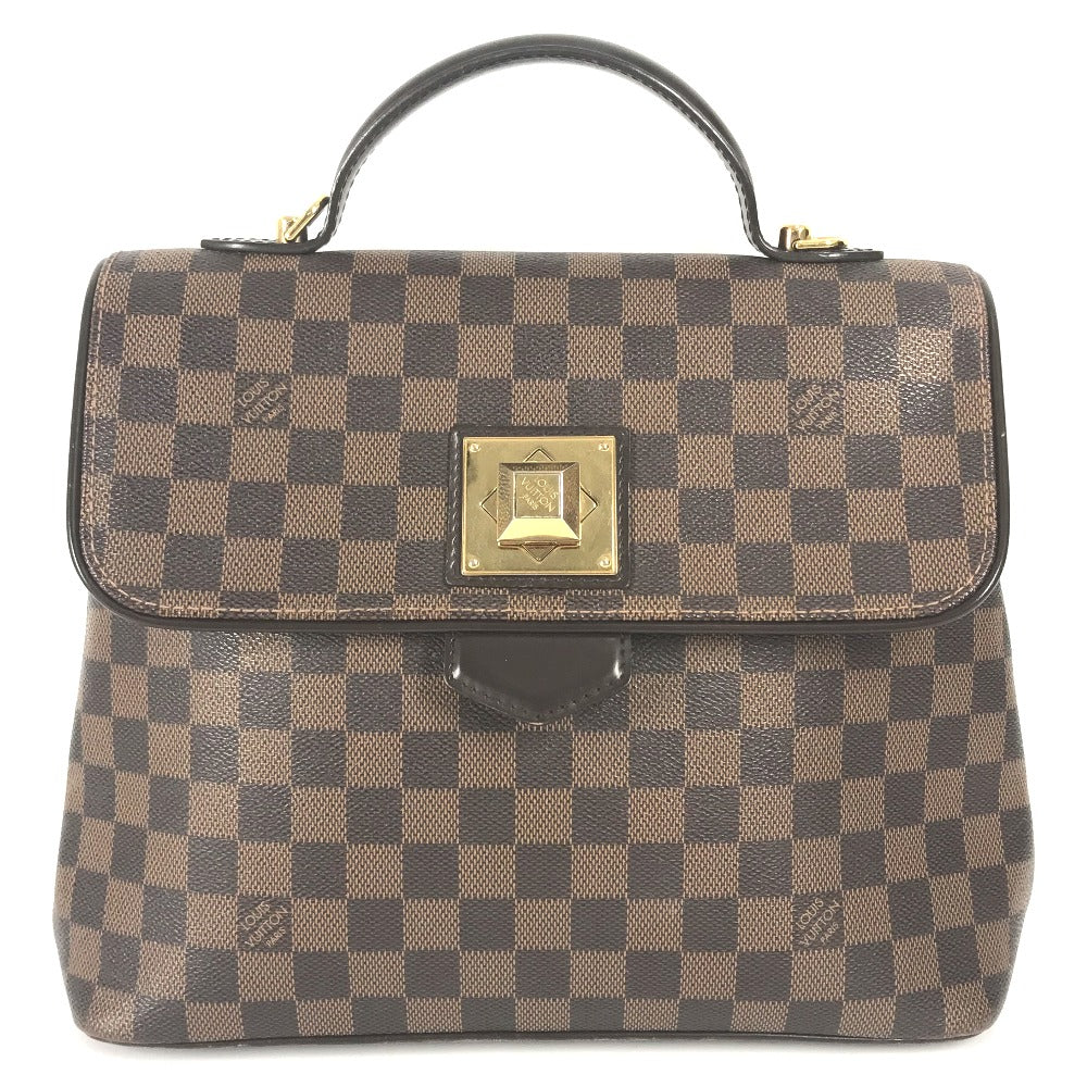 LOUIS VUITTON Handbag N41168 Damier canvas Brown Damier Bergamo MM Women Used Authentic