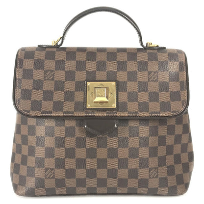 LOUIS VUITTON Handbag N41168 Damier canvas Brown Damier Bergamo MM Women Used Authentic