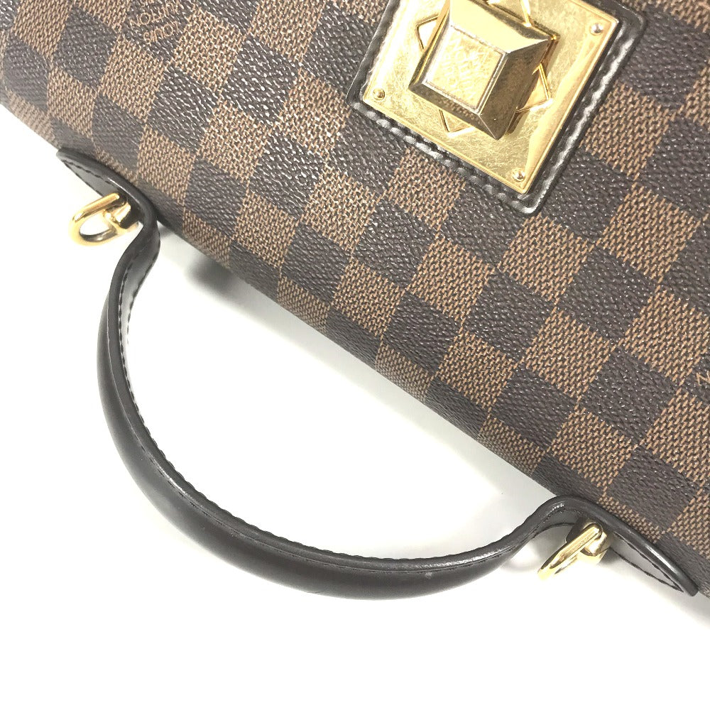 LOUIS VUITTON Handbag N41168 Damier canvas Brown Damier Bergamo MM Women Used Authentic