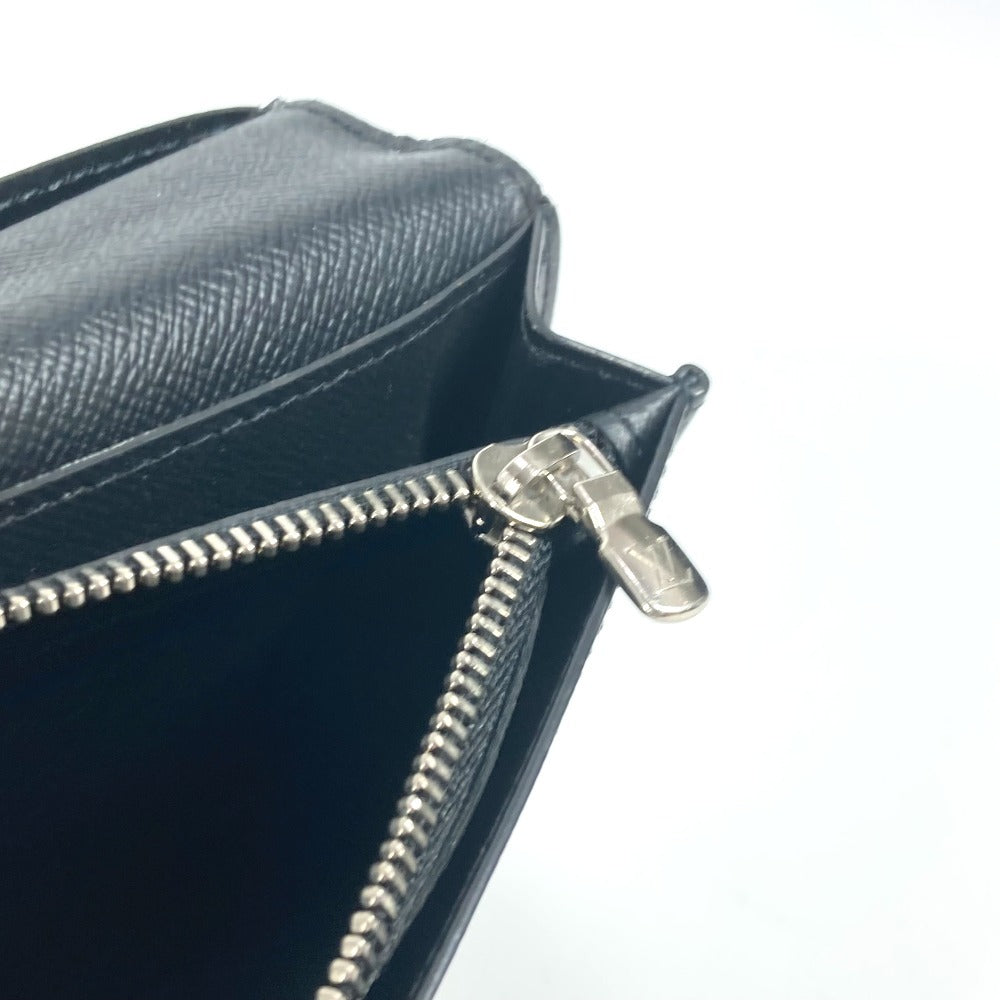 LOUIS VUITTON Long Wallet Purse M30501 Taiga Leather black Taiga Portefeuille Blaza unisex(Unisex) Used Authentic