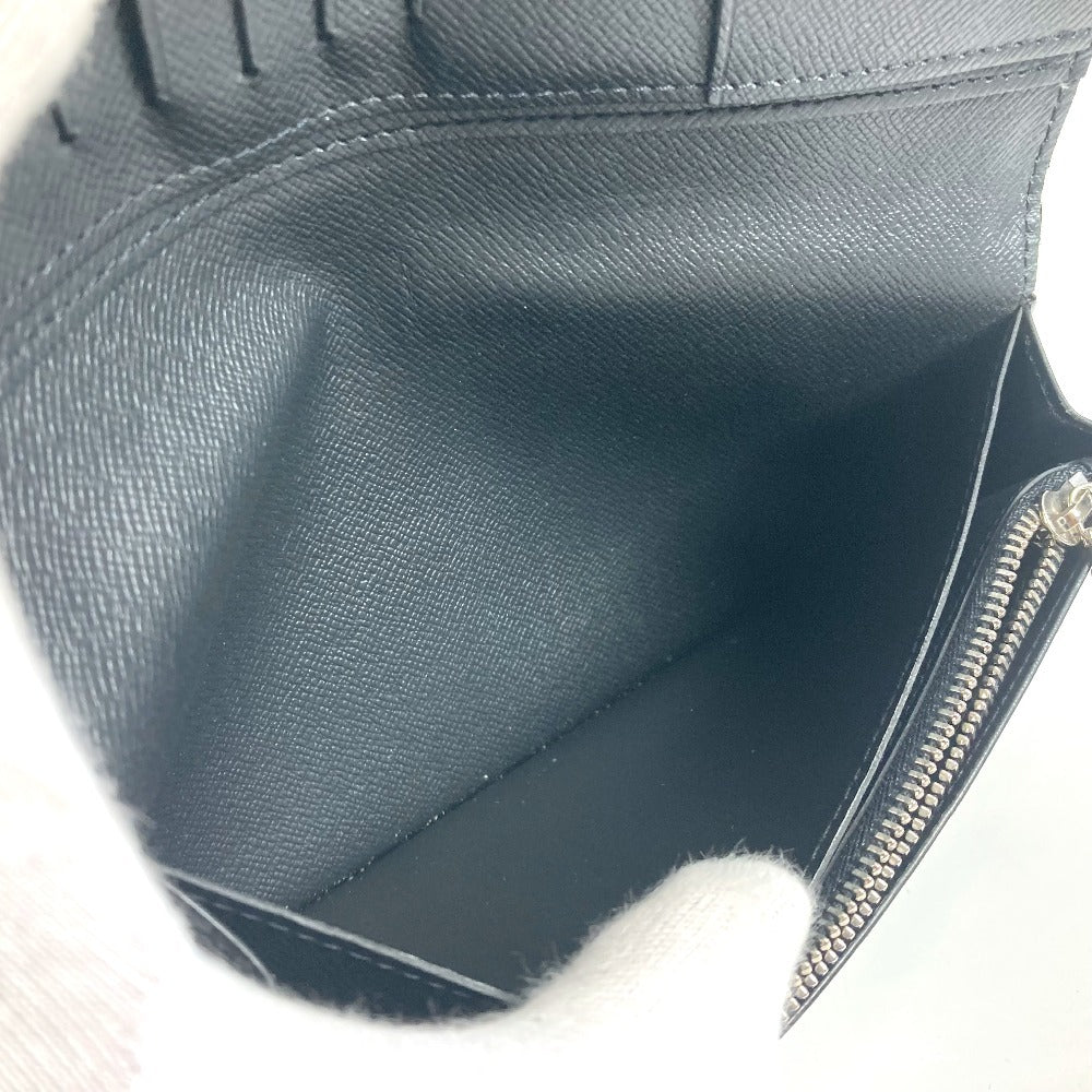 LOUIS VUITTON Long Wallet Purse M30501 Taiga Leather black Taiga Portefeuille Blaza unisex(Unisex) Used Authentic