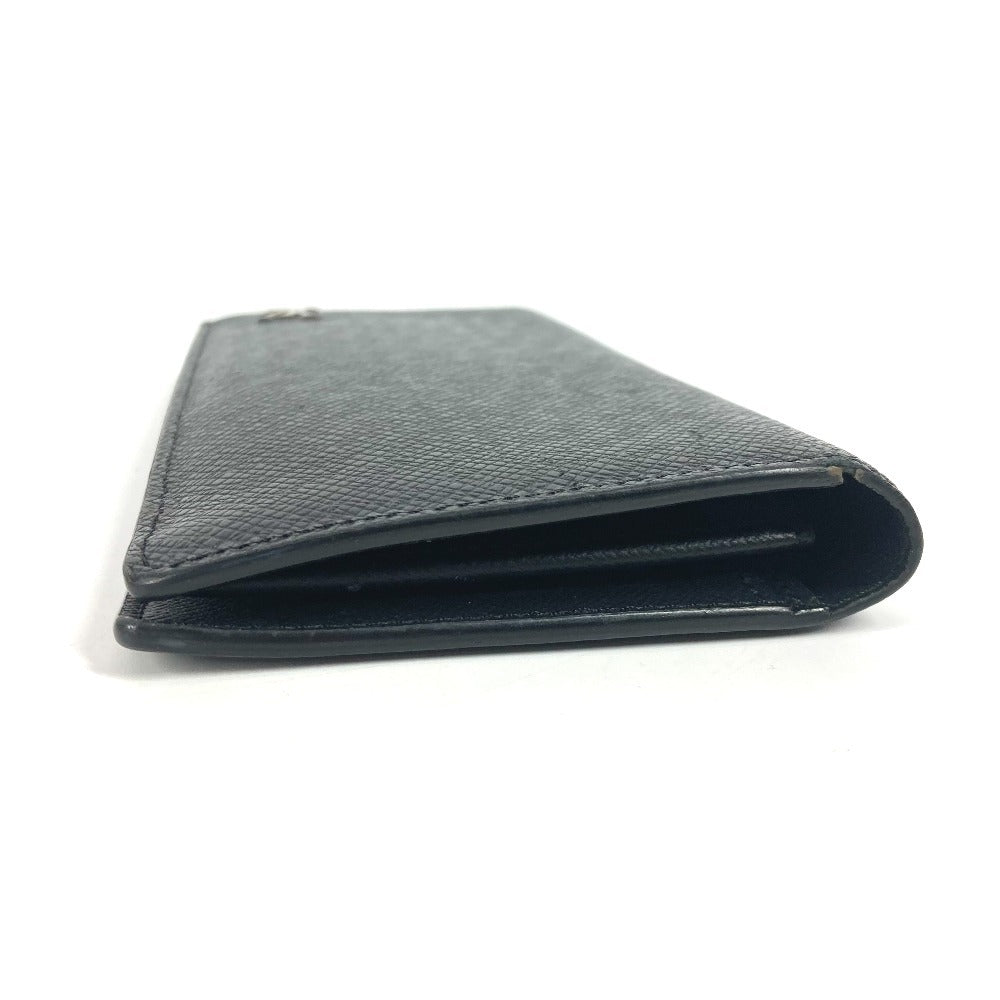 LOUIS VUITTON Long Wallet Purse M30501 Taiga Leather black Taiga Portefeuille Blaza unisex(Unisex) Used Authentic