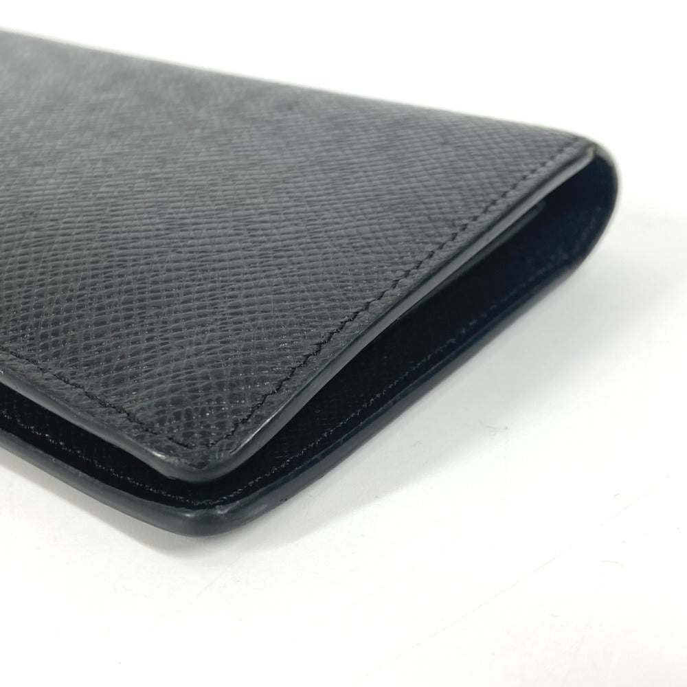 LOUIS VUITTON Long Wallet Purse M30501 Taiga Leather black Taiga Portefeuille Blaza unisex(Unisex) Used Authentic