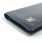 LOUIS VUITTON Long Wallet Purse M30501 Taiga Leather black Taiga Portefeuille Blaza unisex(Unisex) Used Authentic