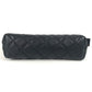 CHANEL Pouch leather black CC COCO Mark