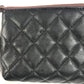 CHANEL Pouch leather black CC COCO Mark