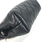 CHANEL Pouch leather black CC COCO Mark
