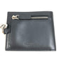 VALENTINO Folded wallet leather black VLTN logo neck wallet Women Used Authentic