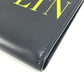 VALENTINO Folded wallet leather black VLTN logo neck wallet Women Used Authentic