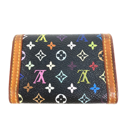 LOUIS VUITTON Coin case M92656 Monogram multicolor canvas Multi Monogram multicolor Portonet plat Women Used Authentic