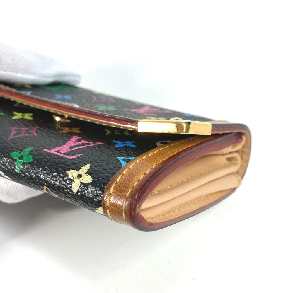 LOUIS VUITTON Coin case M92656 Monogram multicolor canvas Multi Monogram multicolor Portonet plat Women Used Authentic