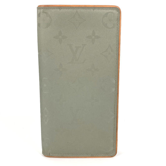 LOUIS VUITTON Long Wallet Purse M63236 Canvas, Monogram Titanium Canvas gray Monogram titanium Portefeuille Braza unisex(Unisex) Used Authentic