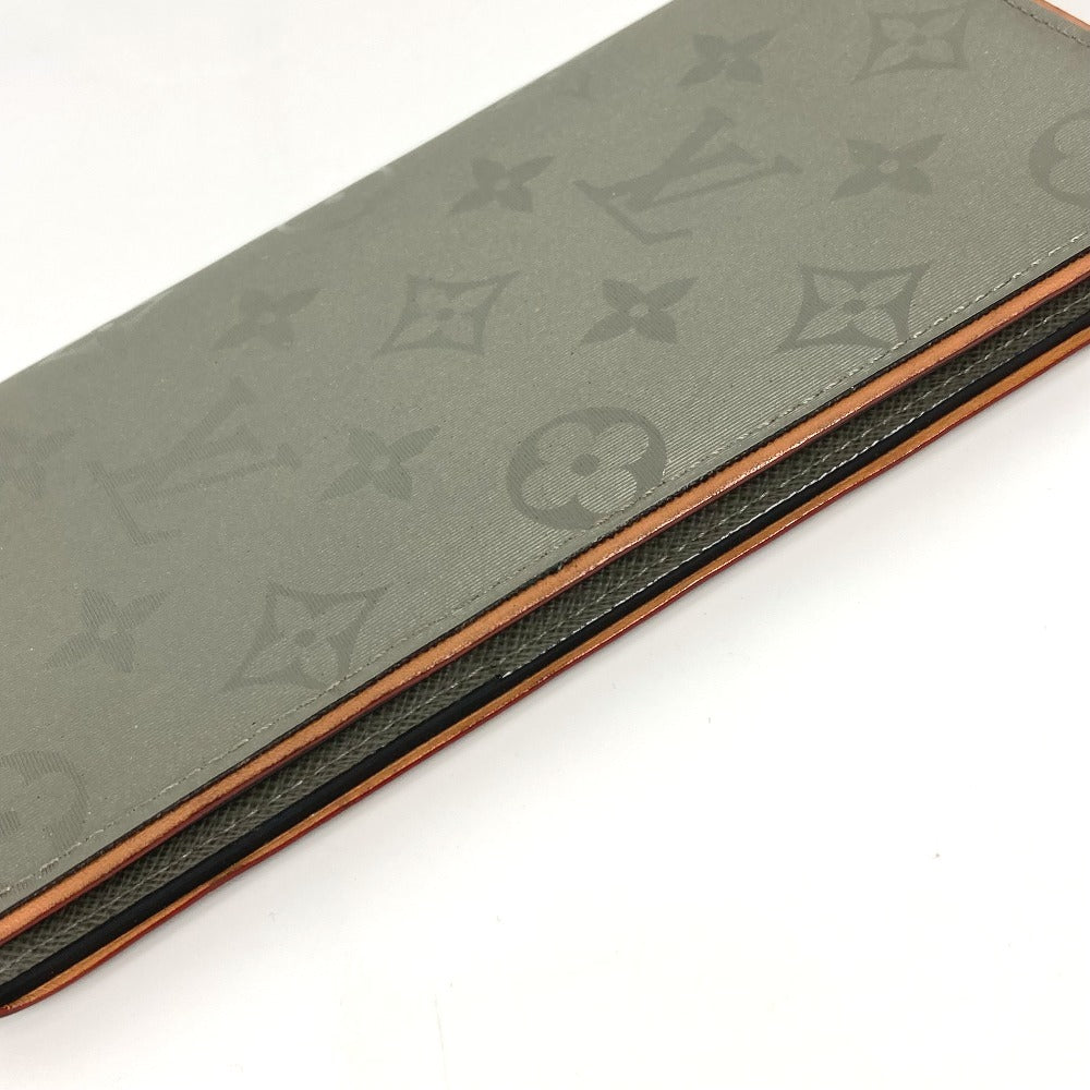 LOUIS VUITTON Long Wallet Purse M63236 Canvas, Monogram Titanium Canvas gray Monogram titanium Portefeuille Braza unisex(Unisex) Used Authentic