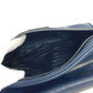 PRADA Clutch bag saffiano leather Navy Triangle logo plate unisex(Unisex) Used Authentic