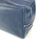 PRADA Clutch bag saffiano leather Navy Triangle logo plate unisex(Unisex) Used Authentic