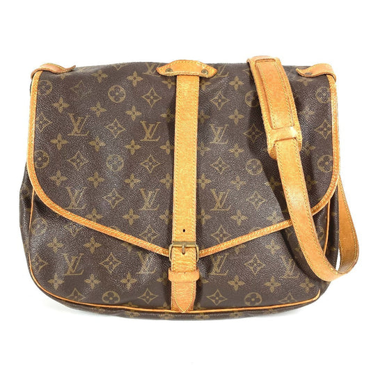 LOUIS VUITTON Shoulder Bag M42254 Monogram canvas Brown Monogram Samuel 35 unisex(Unisex) Used Authentic