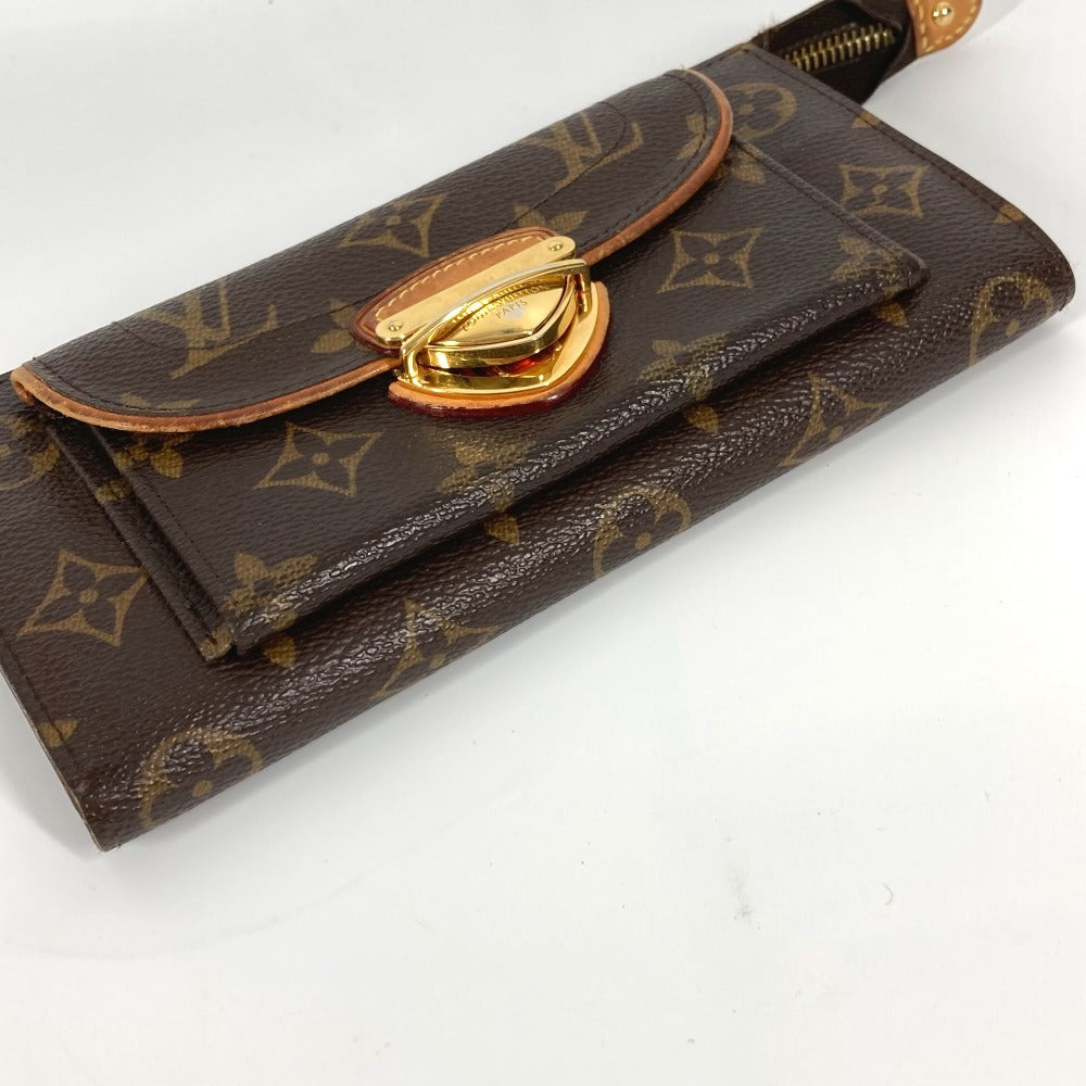 LOUIS VUITTON Long Wallet Purse M61781 Monogram canvas Brown Monogram Portefeiulle Astrid unisex(Unisex) Used Authentic