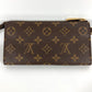 LOUIS VUITTON Long Wallet Purse M61781 Monogram canvas Brown Monogram Portefeiulle Astrid unisex(Unisex) Used Authentic